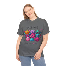 Load image into Gallery viewer, Knit One, Pearl 2, Repeat Knitting Yarn Balls T-Shirt 100% Cotton