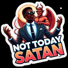 Load image into Gallery viewer, Not Today, Spiritual Warfare, Fight Back, Pray Hard, Faith Colorful Vinyl Stickers 3" - Cute Decorative Adhesive Label Sticker