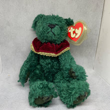 Load image into Gallery viewer, Ty Ty Attic Treasures - Laurel The Bear Plush Happy Holly-days Christmas Green Teddy 8.0"