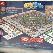 Load image into Gallery viewer, CityVille Monopoly Hasbro Gaming Zynga Board Game Plan Build Sim City