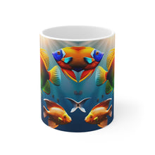 Load image into Gallery viewer, A Menagerie of a colorful Sea-life #1 Mug 11oz mug AI-Generated Artwork