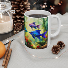 Load image into Gallery viewer, A Menagerie of a colorful Sea-life #4 Mug 11oz mug AI-Generated Artwork