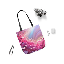Load image into Gallery viewer, Pink Heart Series #13 Fashion Graphic Print Trendy 100% Polyester Canvas Tote Bag AI Image