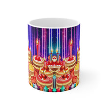 Load image into Gallery viewer, Happy Birthday Candles #17 Ceramic 11oz Mug AI-Generated Artwork