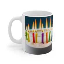 Load image into Gallery viewer, Happy Birthday Candles #12 Ceramic 11oz Mug AI-Generated Artwork