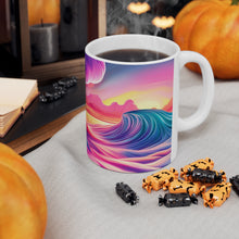 Load image into Gallery viewer, Pastel Sea-life Sunset #16 Ceramic Mug 11oz mug AI-Generated Artwork