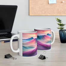 Load image into Gallery viewer, Pastel Sea-life Sunset #10 Ceramic Mug 11oz mug AI-Generated Artwork
