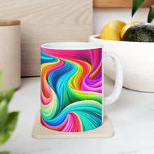 Load image into Gallery viewer, Pastel Sea-life Sunset #1 Ceramic Mug 11oz mug AI-Generated Artwork
