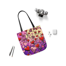 Load image into Gallery viewer, Pink Heart Series #17 Fashion Graphic Print Trendy 100% Polyester Canvas Tote Bag AI Image