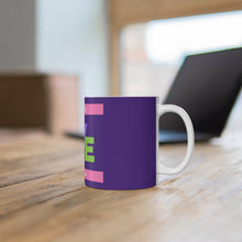 Load image into Gallery viewer, Pastel Because Love Matters Purple 11oz Coffee Mug Center Image Print Only