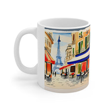 Load image into Gallery viewer, At the Cafe Paris France #1 Mug 11oz mug AI-Generated Artwork