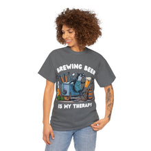 Load image into Gallery viewer, Beer Crafter Beer Brewing is my Therapy Brewing T-Shirt 100% Cotton Classic Fit