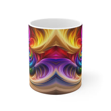 Load image into Gallery viewer, Bright Rainbow Swirls in Motion #10 Mug 11oz mug AI-Generated Artwork