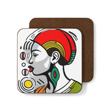 Load image into Gallery viewer, Colorful #22 Colors of Africa Hardboard Back AI-Enhanced Beverage Coasters