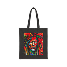 Load image into Gallery viewer, Colors of Africa Warrior King #7 100% Cotton Canvas Tote Bag 15" x 16"