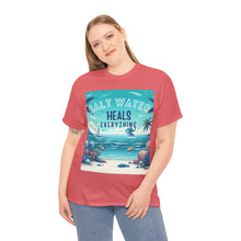 Load image into Gallery viewer, Saltwater Heals Everything Seashells Tropical Beach Saltwater Therapy