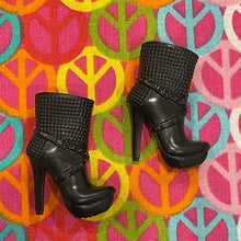 Load image into Gallery viewer, Bratz Footwear Black Ankle High Heels Boots