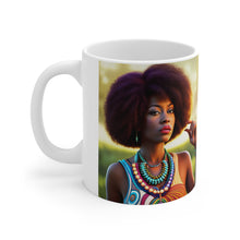 Load image into Gallery viewer, Retro 60s Female Queen #5 Mug 11oz mug AI-Generated Artwork
