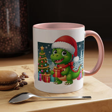 Load image into Gallery viewer, Mug Dinosaur Christmas Wonderland Santa Hat Holiday Coffee Cup 11, 15oz