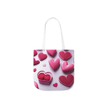 Load image into Gallery viewer, Pink Heart Series #1 Fashion Graphic Print Trendy 100% Polyester Canvas Tote Bag AI Image