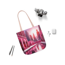 Load image into Gallery viewer, Pink Heart Series #10 Fashion Graphic Print Trendy 100% Polyester Canvas Tote Bag AI Image