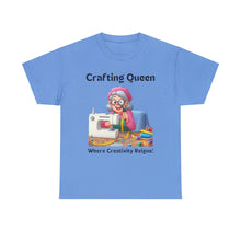 Load image into Gallery viewer, Crafting Queen: Where Creativity Reigns, Grandma Sewing Cotton Classic T-shirt