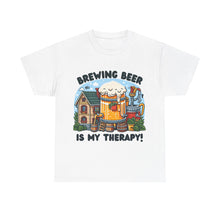 Load image into Gallery viewer, Beer Crafter Home Beer Brewing is my Therapy Brewing T-Shirt 100% Cotton Classic Fit
