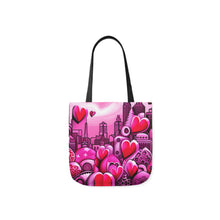 Load image into Gallery viewer, Pink Heart Series #16 Fashion Graphic Print Trendy 100% Polyester Canvas Tote Bag AI Image