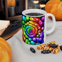 Load image into Gallery viewer, Fusion of Bright Liquid Bubbles in Motion #2 Mug 11oz mug AI-Generated Artwork