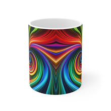 Load image into Gallery viewer, Bright Rainbow Swirls in Motion #6 Mug 11oz mug AI-Generated Artwork