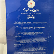 Load image into Gallery viewer, Mattel 1999 Barbie Doll Sydney 2000 Olympic Pin Collector Doll #26302