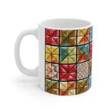 Load image into Gallery viewer, Old Fashion Quilted Pattern #3 Mug 11oz mug AI-Generated Artwork