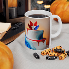 Load image into Gallery viewer, Happy 4th of July Cake Celebration #12 Ceramic 11oz mug AI-Generated Artwork