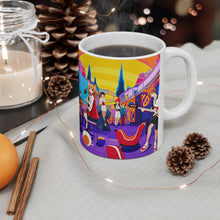 Load image into Gallery viewer, Beach Vibes Retro Concert #6 Ceramic 11oz Mug AI Artwork