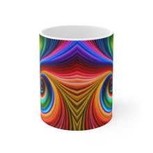 Load image into Gallery viewer, Bright Rainbow Swirls in Motion #4 Mug 11oz mug AI-Generated Artwork
