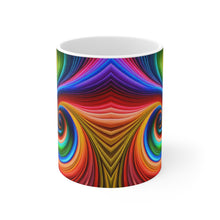 Load image into Gallery viewer, Bright Rainbow Swirls in Motion #4 Mug 11oz mug AI-Generated Artwork