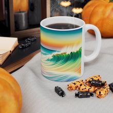 Load image into Gallery viewer, Pastel Sea-life Sunset #19 Ceramic Mug 11oz mug AI-Generated Artwork