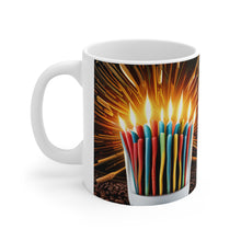 Load image into Gallery viewer, Happy Birthday Candles #10 Ceramic 11oz Mug AI-Generated Artwork