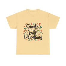 Load image into Gallery viewer, Muse Wearable Fancy AI Family Over Everything Unisex Cotton Crewneck T-Shirt