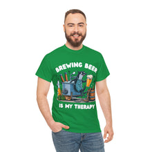 Load image into Gallery viewer, Beer Crafter Beer Brewing is my Therapy Brewing T-Shirt 100% Cotton Classic Fit
