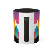 Load image into Gallery viewer, Colors of Africa Pop Art Black Colorful #25 AI 11oz Black Accent Coffee Mug