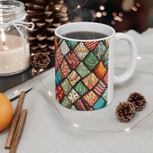 Load image into Gallery viewer, Old Fashion Quilt Anything Pattern #7 Mug 11oz mug AI-Generated Artwork