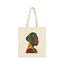 Load image into Gallery viewer, Colors of Africa Queen Mother #8 100% Cotton Canvas Tote Bag 15" x 16"