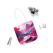 Load image into Gallery viewer, Pink Heart Series #6 Fashion Graphic Print Trendy 100% Polyester Canvas Tote Bag AI Image