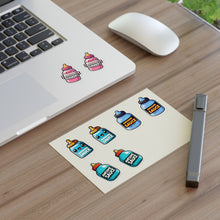 Load image into Gallery viewer, Baby Bottles Foodie Vinyl Sticker Sheets - 4 Bottles/2 each 8pc Set