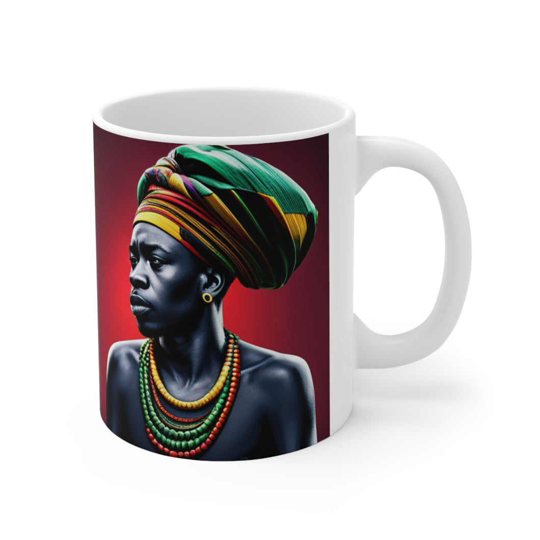 Colors of Africa Warrior King #8 11oz AI Decorative Coffee Mug