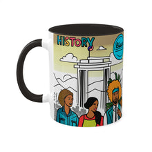 Load image into Gallery viewer, Colors of Africa Pop Art Black History Colorful #22 AI 11oz Black Accent Coffee Mug