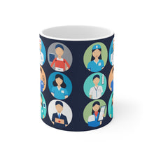 Load image into Gallery viewer, Professional Worker Pink Doctor and Nurse #10 Ceramic 11oz Mug AI-Generated Artwork