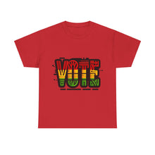 Load image into Gallery viewer, Reggae Vote Neon Election Freedom Stand for Liberty, Justice, and Democracy, 2024 Presidential Campaign, Election 2024 Shirt, Vote for Joy