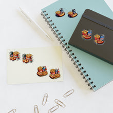 Load image into Gallery viewer, Hot Dog, Polish, Chicken Foodie Vinyl Sticker Sheets - 4 Foods/2 each 8pc Set